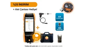 testteknik testo 300 ileri seviye set-4 0564-3004-81 baca gazi analiz cihazi yazicili seti promosyon
