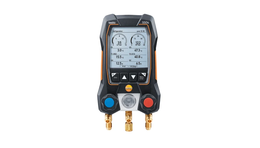 TESTO 550S - 2 YOLLU VANA BLOKLU VE BLUETOOTH'LU AKILLI DİJİTAL MANİFOLD