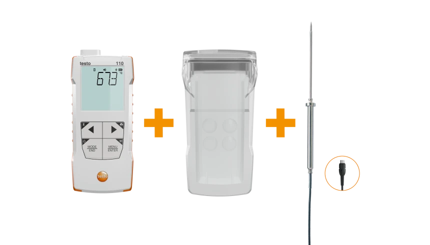 testteknik testo 110 gida seti 0563-0110 0516-0224 0613-2211 on yuz