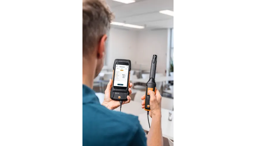 testteknik testo 400 0632-1551 co2 probu bluetoothlu sicaklik ve nem sensoru dahil