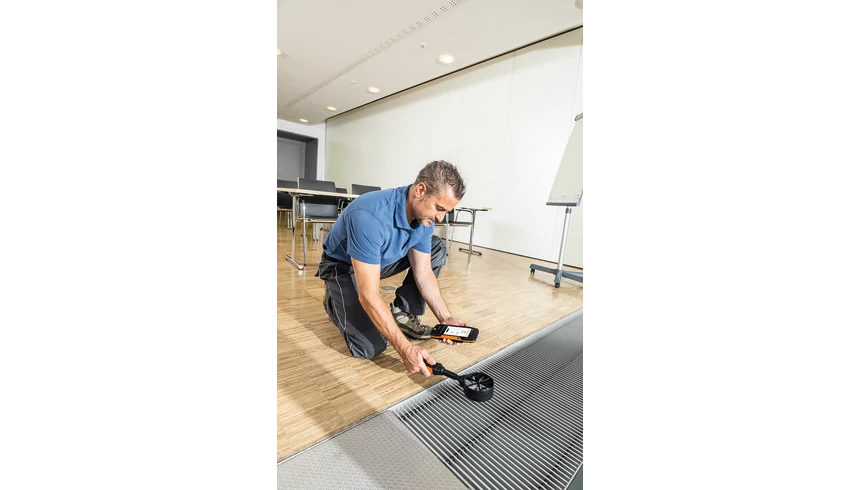testteknik testo 400 0635-9371 yuksek hassasiyetli pervane probu 100 mm bluetoothlu sicaklik sensoru dahil