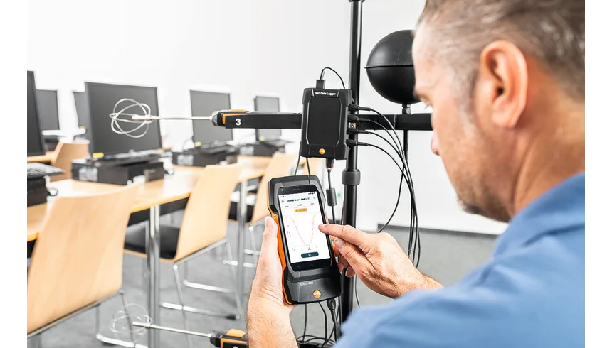 testteknik testo 400 uzun donem tripod uzerinde olcum v5